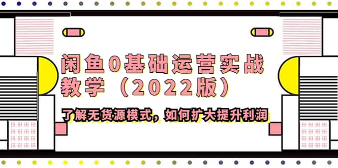闲鱼0基础运营实战教学（2022版）了解无货源模式，如何扩大提升利润阿朗网创吧-网创项目资源站-副业项目-创业项目-搞钱项目阿朗网创吧