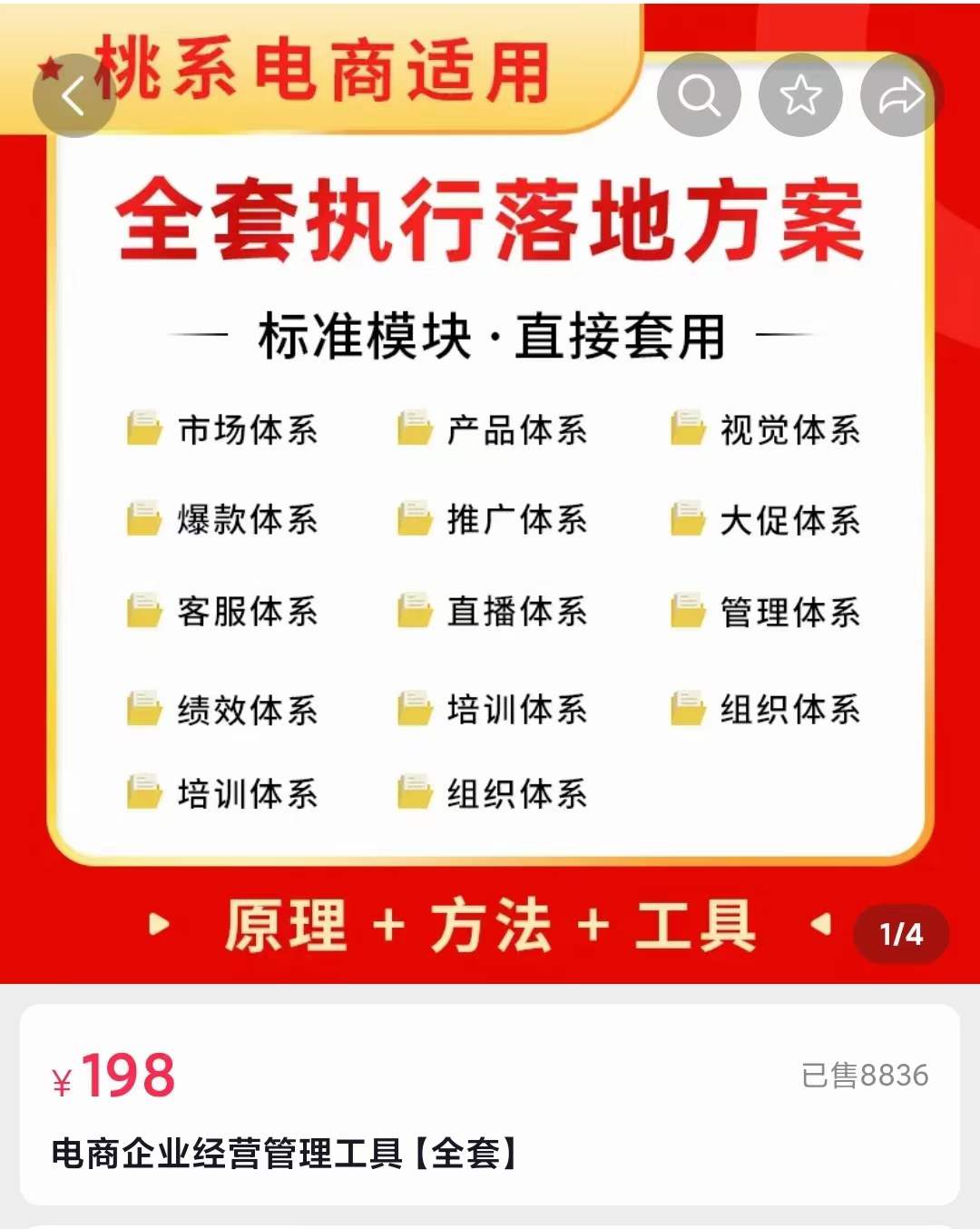 外面卖198·电商企业经营管理工具：全套执行落地方案 标准模块·直接套用阿朗网创吧-网创项目资源站-副业项目-创业项目-搞钱项目阿朗网创吧