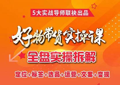 抖音好物带货实操课，全盘拆解抖音好物带货号全套流程打法阿朗网创吧-网创项目资源站-副业项目-创业项目-搞钱项目阿朗网创吧