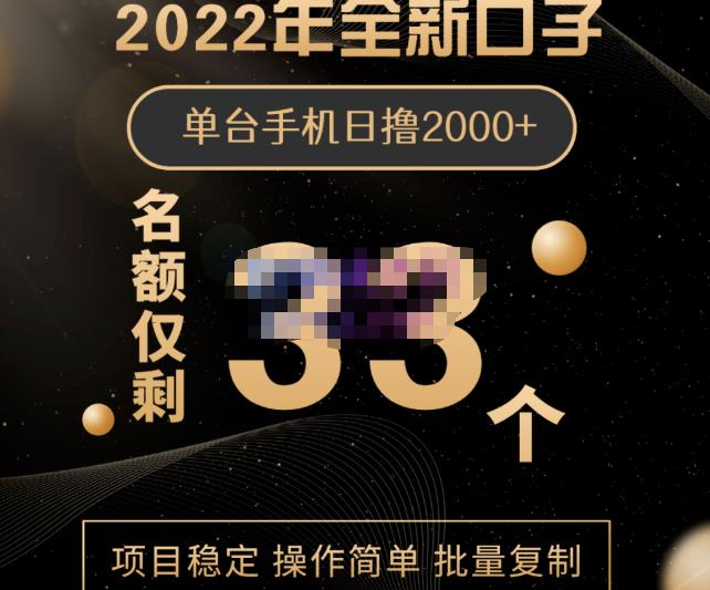 2022年全新口子，手机批量搬砖玩法，一部手机日撸2000+阿朗网创吧-网创项目资源站-副业项目-创业项目-搞钱项目阿朗网创吧