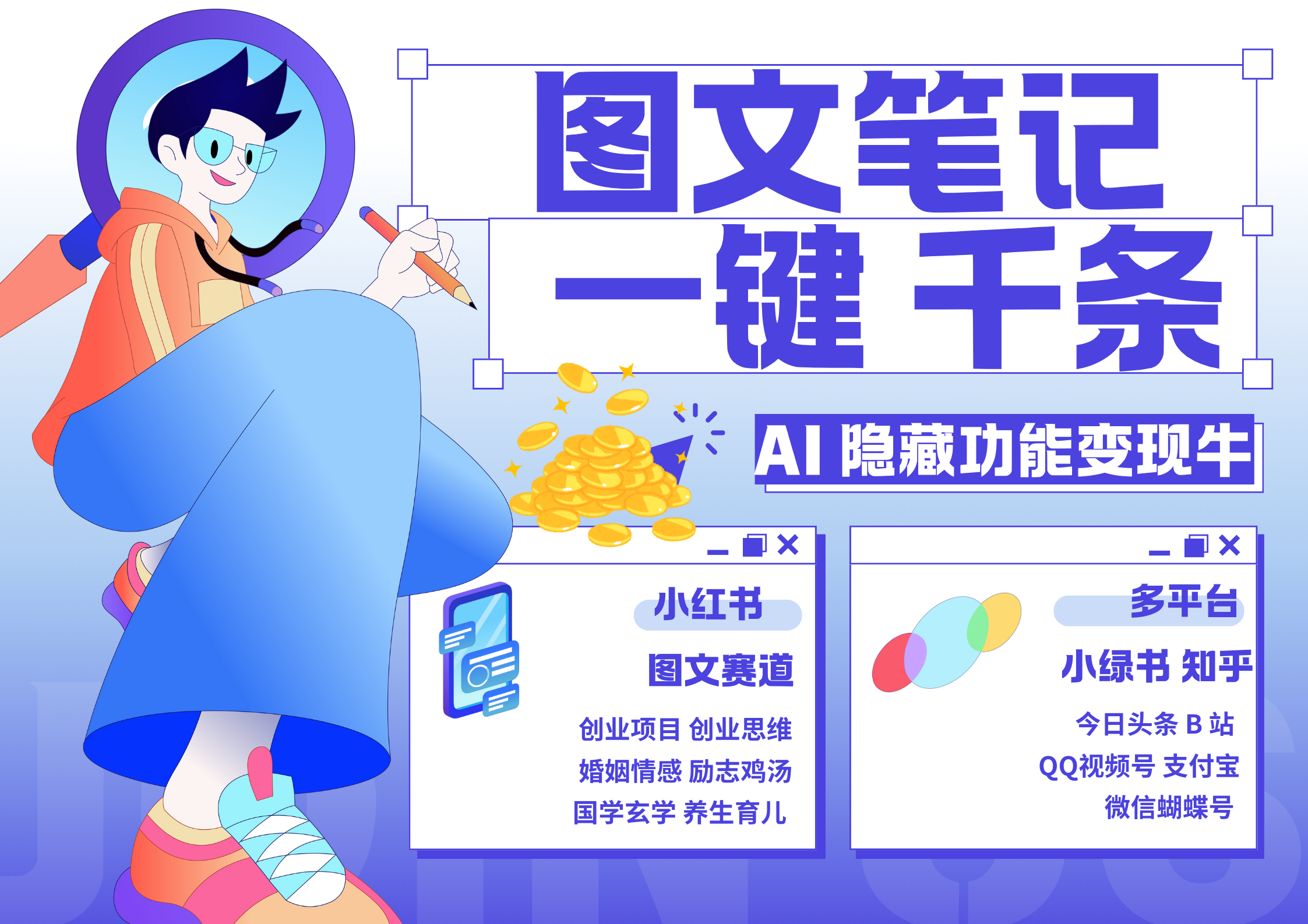 小红书小绿书 秒生图文一键千条 轻松变现3W+阿朗网创吧-网创项目资源站-副业项目-创业项目-搞钱项目阿朗网创吧