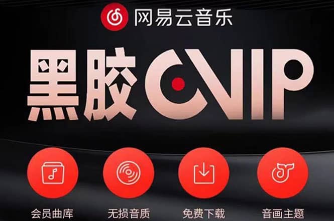 网易云撸黑胶年卡及变现方法，收益可无限放大阿朗网创吧-网创项目资源站-副业项目-创业项目-搞钱项目阿朗网创吧