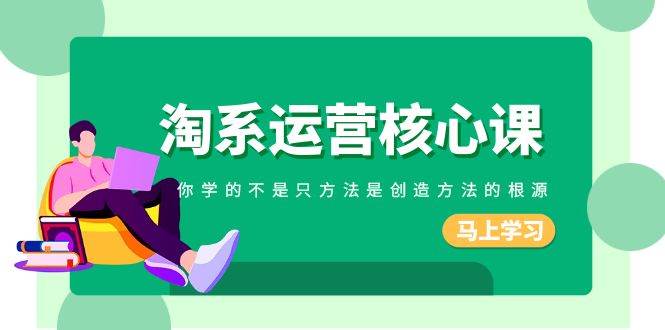 淘系-运营核心课，你学的不是只方法是创造方法的根源（190节课）阿朗网创吧-网创项目资源站-副业项目-创业项目-搞钱项目阿朗网创吧