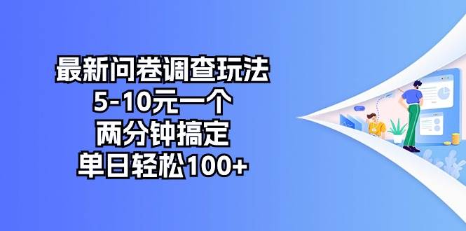 最新问卷调查玩法，5-10元一个，两分钟搞定，单日轻松100+阿朗网创吧-网创项目资源站-副业项目-创业项目-搞钱项目阿朗网创吧