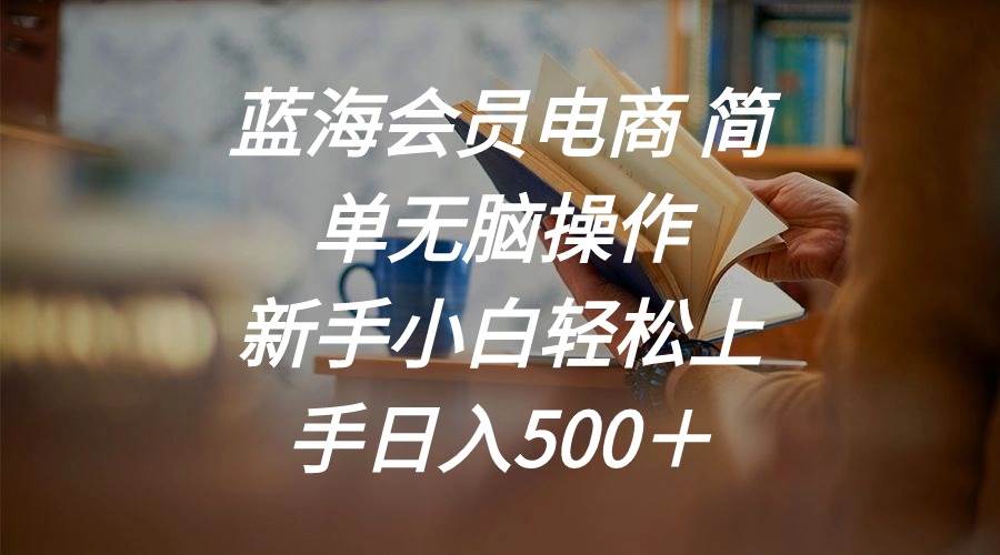 蓝海会员电商 简单无脑操作 新手小白轻松上手日入500＋阿朗网创吧-网创项目资源站-副业项目-创业项目-搞钱项目阿朗网创吧