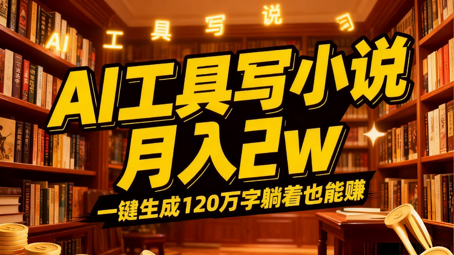 2026年AI工具写小说,一键生成120万字，躺着也能赚，月入2w+阿朗网创吧-网创项目资源站-副业项目-创业项目-搞钱项目阿朗网创吧